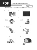 Grade 1 - Computer - Revision Worksheet | PDF