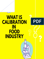 Calibration in Food Industry