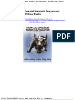 Test Bank for Financial Statement Analysis and Valuation 2nd Edition Easton