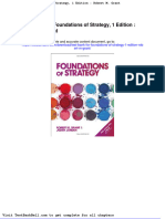 Test Bank For Foundations of Strategy 1 Edition Robert M Grant