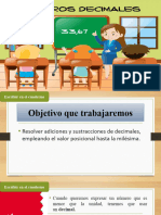 5° Adiciones y Sustracciones Con Decimales Hasta La Milésima