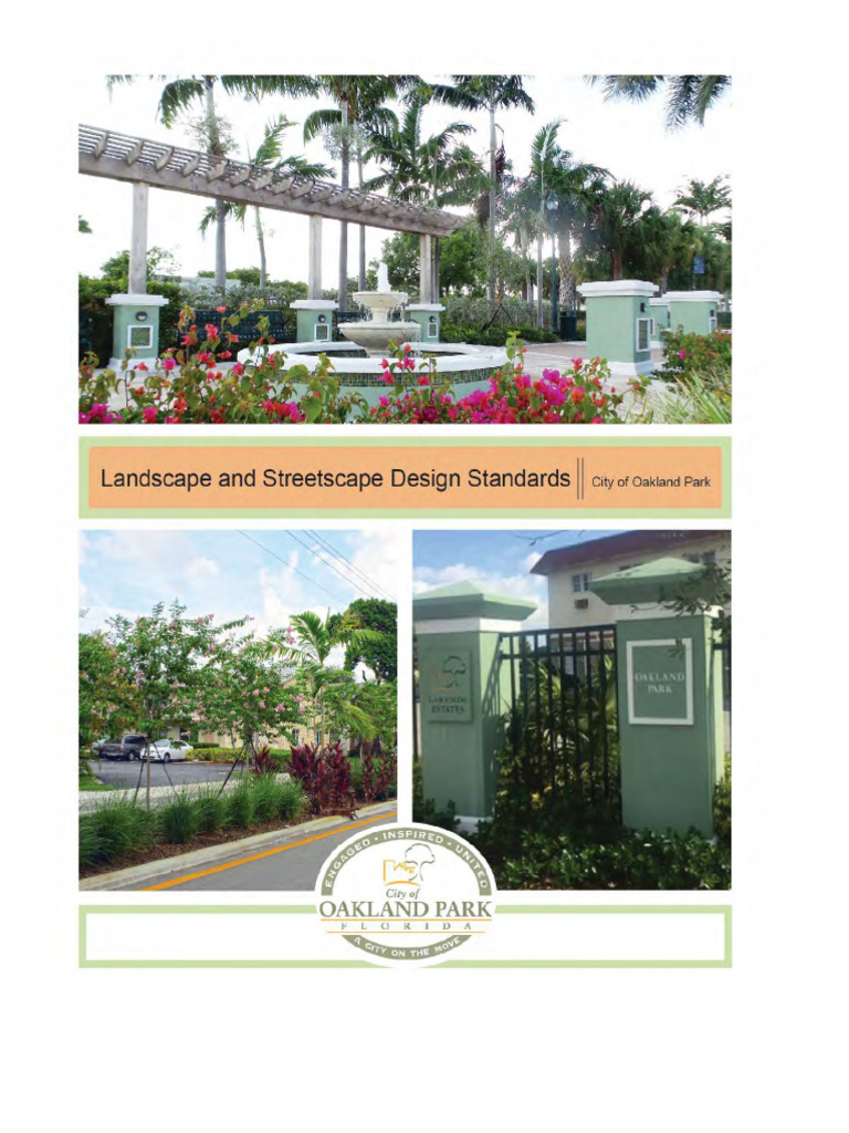 Landscape And Streetscape Design Standards Pdfdrive Pdf