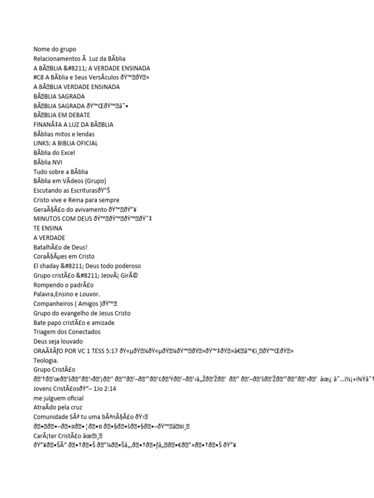 Biblia group links pdf