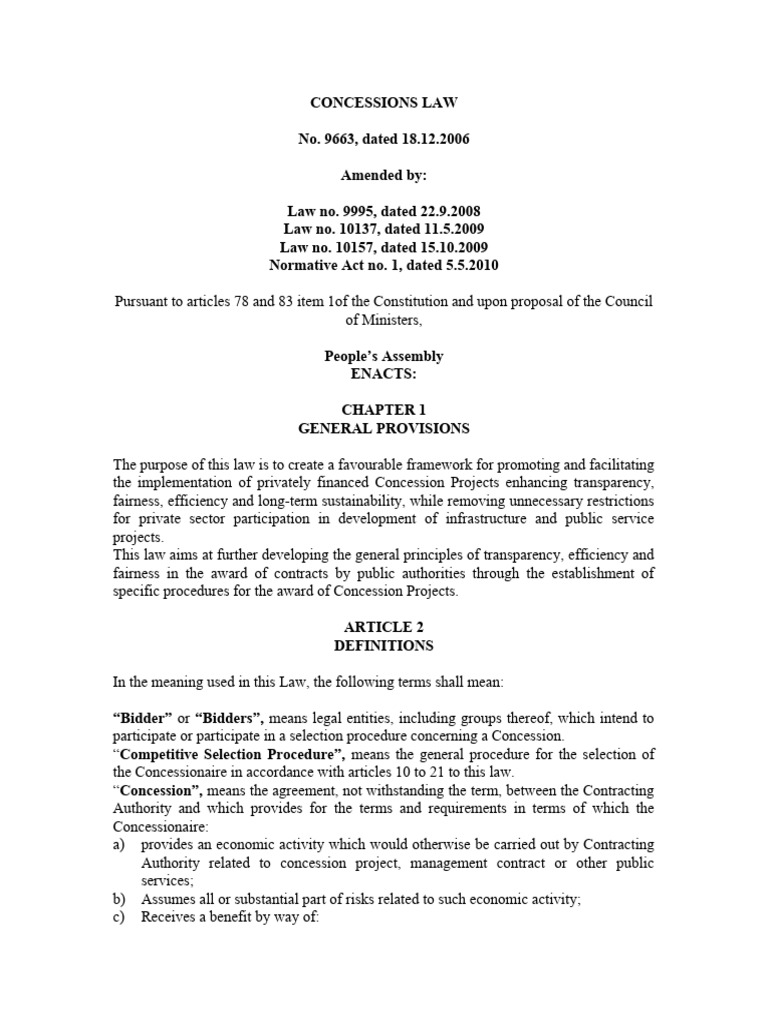 CONCESSIONS LAW eng PDF