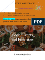 Events and Festivities 1
