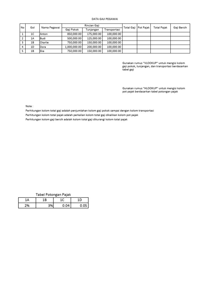 Download Soal Test Excel
