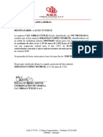 Certificado Laboral Fijosanchez Montesinos Francy