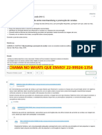 Assunto - Entrega Da Avaliação - Fórum de Discussão (AVA 1) Promoção e Merchandising