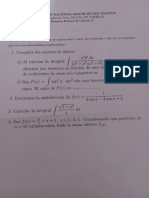 Examen Parcial de Calculo 2 Unmsm