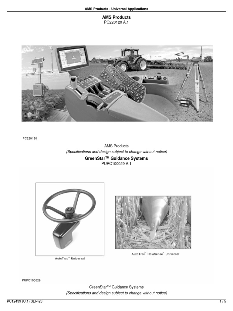 AMS Products Universal Applications Introduction | PDF