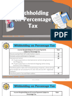 Withholding On Percentage Tax