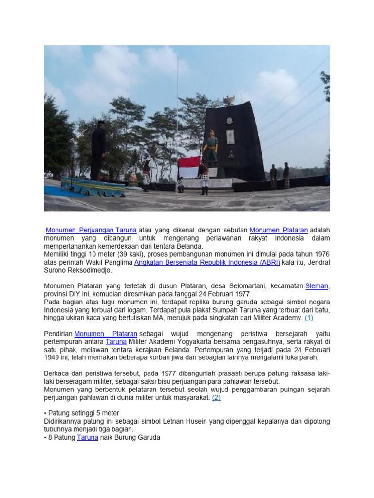 Monumen Perjuangan | PDF