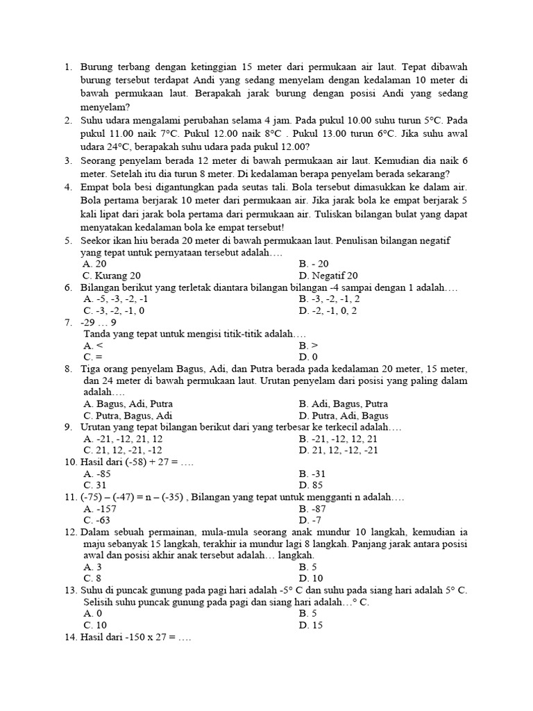 Soal Mat | PDF