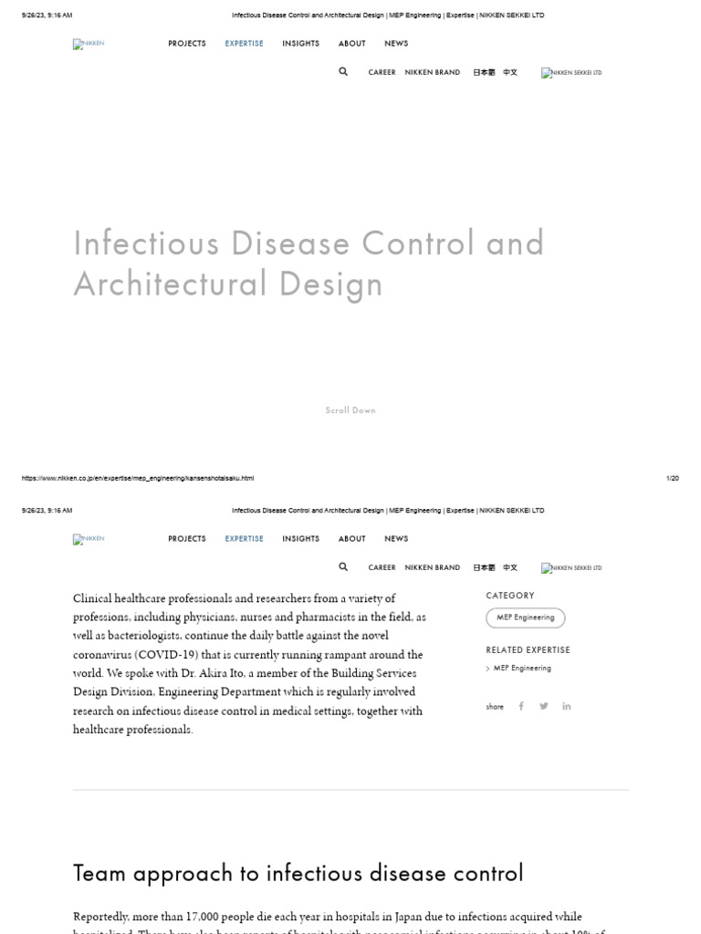 Infectious Disease Control and Architectural Design - MEP Engineering ...