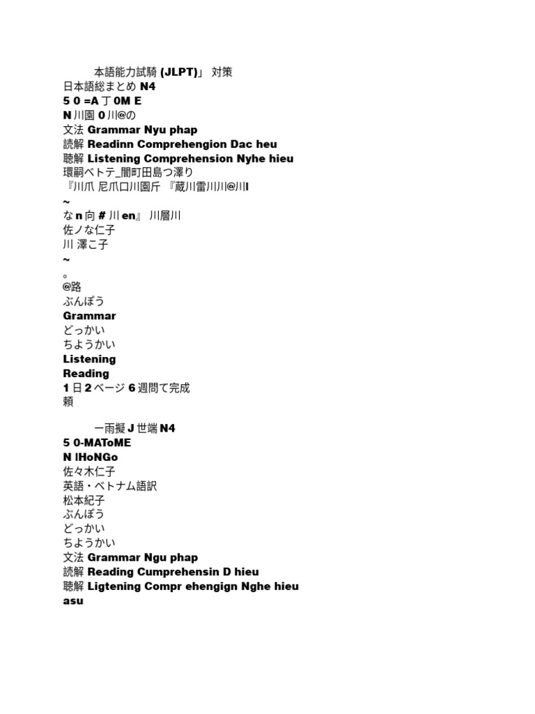 N4 sou matome grammar reading and listening 2 pdf