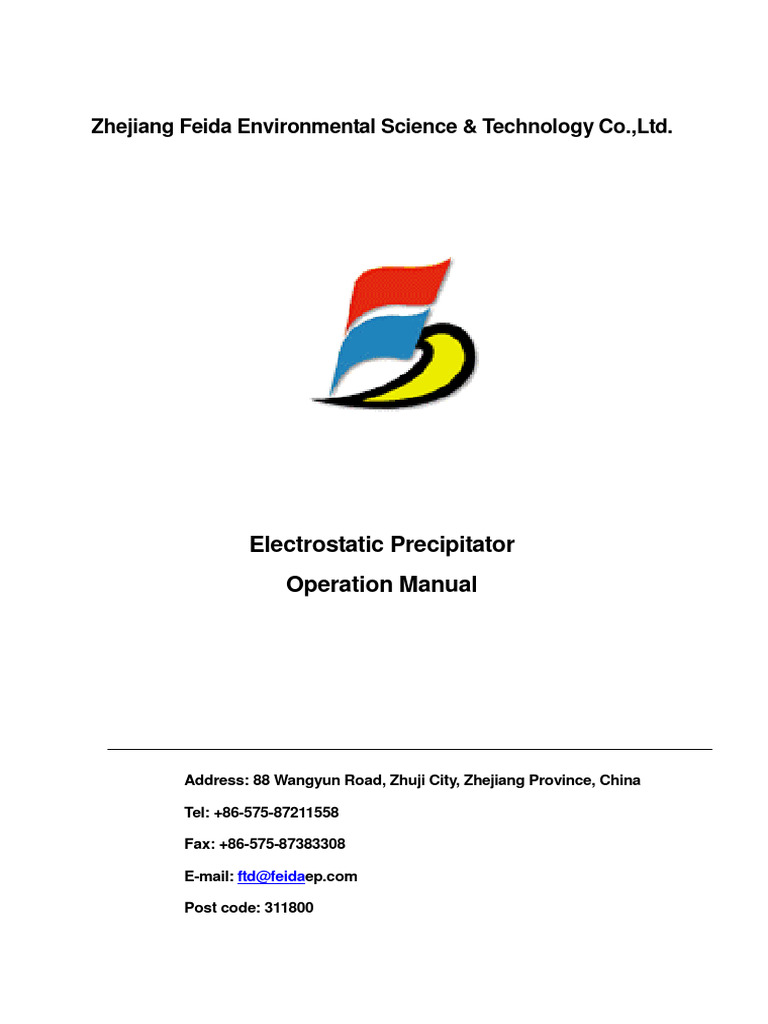 ESP Operation and Maintenance Manual | PDF | High Voltage | Insulator ...
