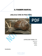 Snail Farming Manual Heliculture in Prac