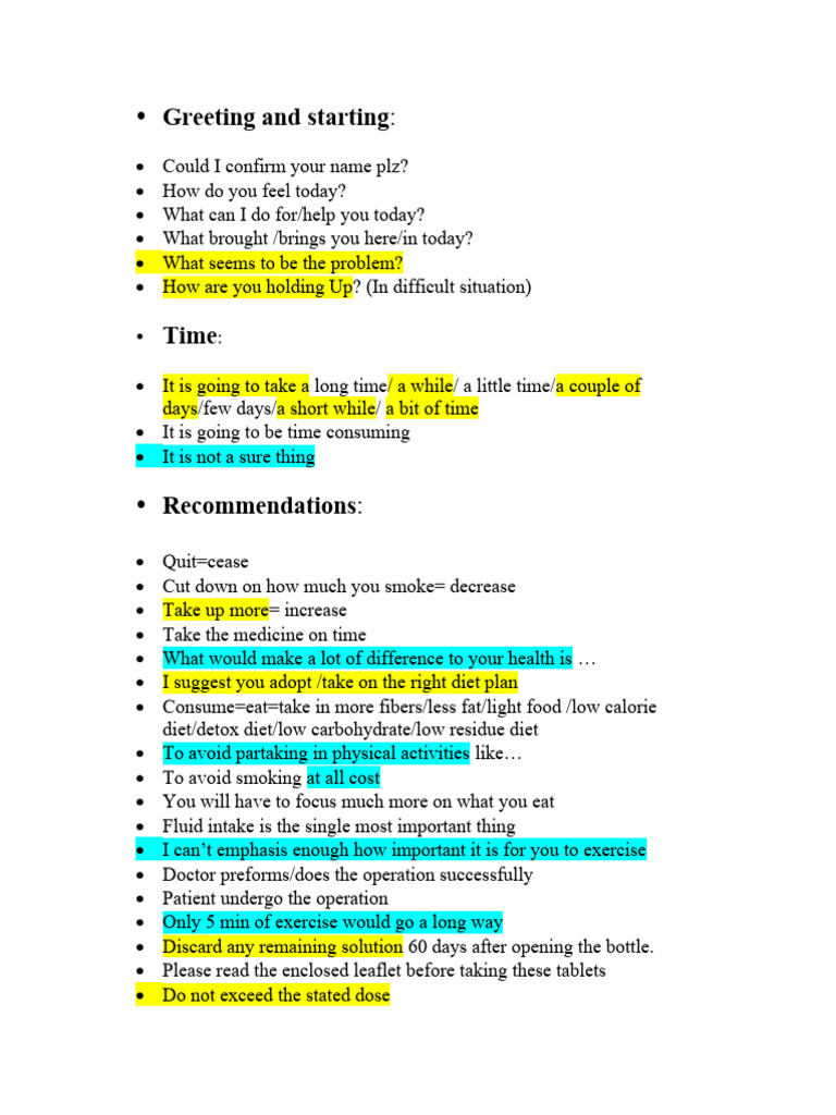 OET Speaking | PDF | Lifestyle