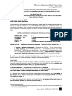 Contestacion de Demanda de Alimentos Menor de Edad LPDerecho