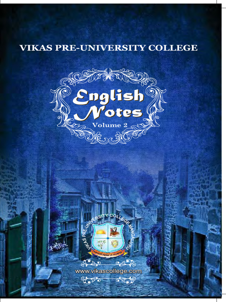 English Notes Volume 2 Overview | PDF