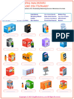 Vending Machines Esl Vocabulary Matching Exercise Worksheet For Kids 5443