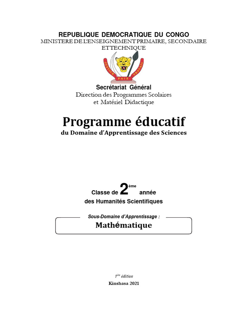 Mepst programmes educatifs 4e sec 2 hs math pdf