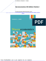 Test Bank For Macroeconomics 5th Edition Charles I Jones