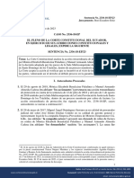 Sentencia No. 2336-18-EP/23: Juez Ponente: Jhoel Escudero Soliz