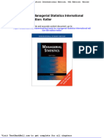 Test Bank For Managerial Statistics International Edition 8th Edition Keller