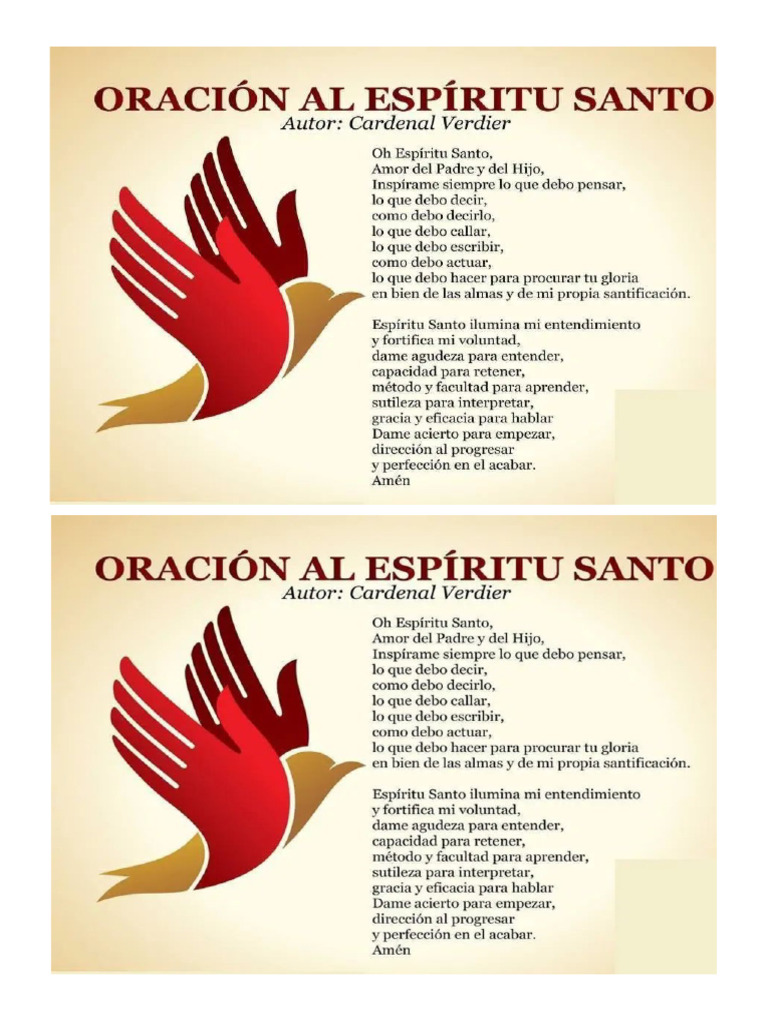 Experience Gods Grace The Complete Oracion Al Espiritu Santo Catolico Guide - iowewj5