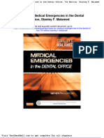 Test Bank For Medical Emergencies in The Dental Office 7th Edition Stanley F Malamed