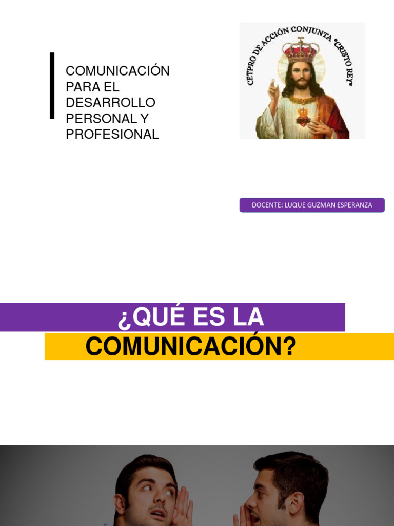 Comunicaciòn para El Desarrollo Personal y Profesional | PDF