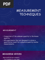 Measurement Techniques