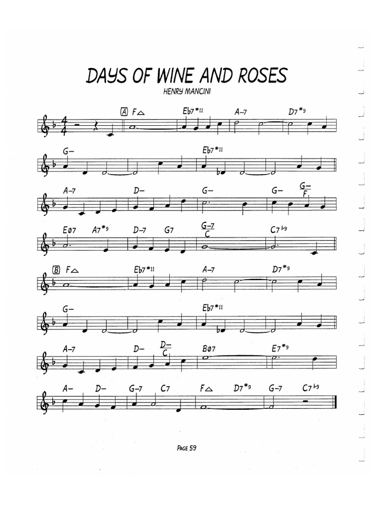Days of Wine and Rose PDF
