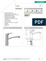 Hansgrohe Product Specification 2023-09-19