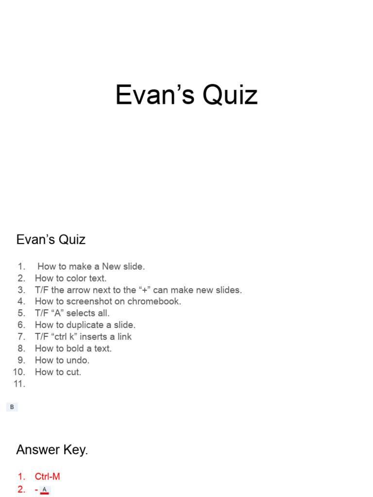Evan Bethea Make Your Own Quiz Google Slides PDF