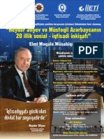 Heydər Əliyev VƏ Müstəqil Azərbaycanın 20 İllik Sosial - İqtisadi İnkişafi