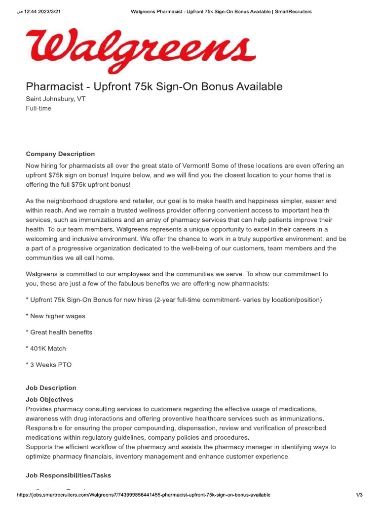 75 k signing b walgreens pdf