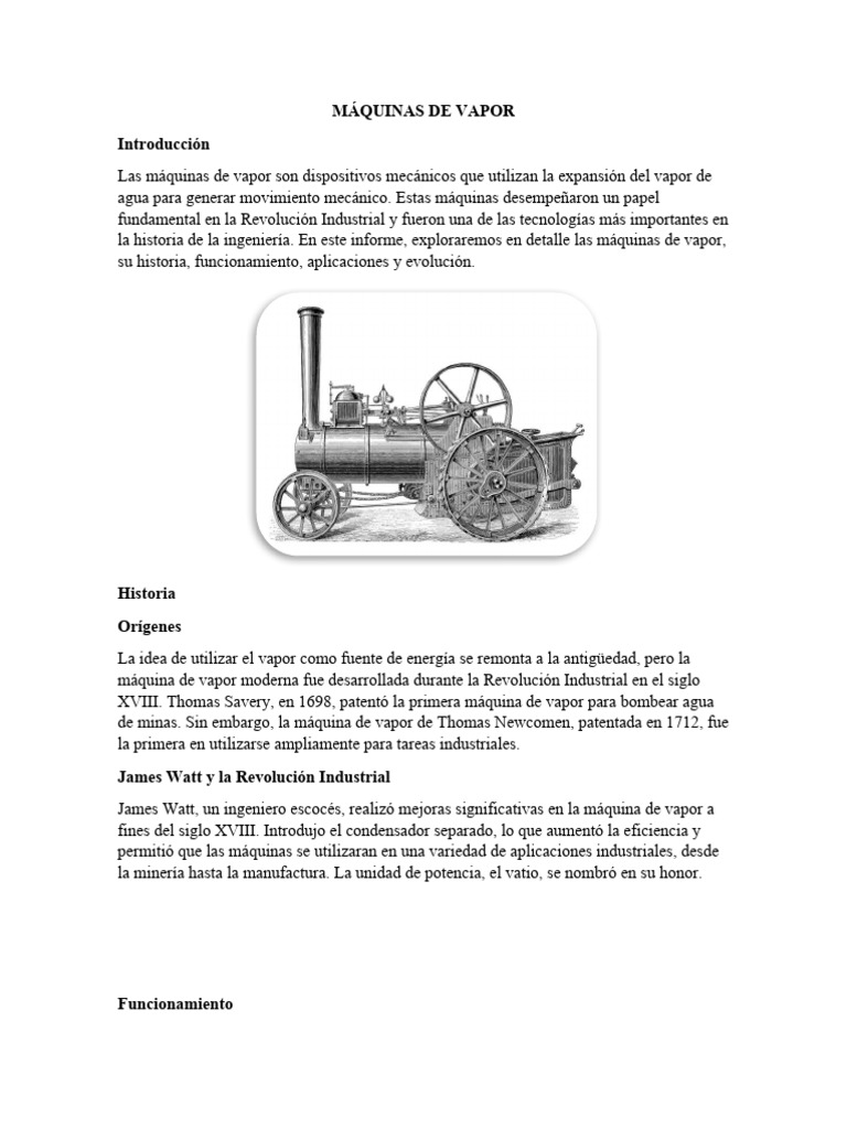 Máquinas de Vapor | PDF