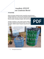 Contoh Analisis SWOT Kerajinan Limbah Botol Plastik