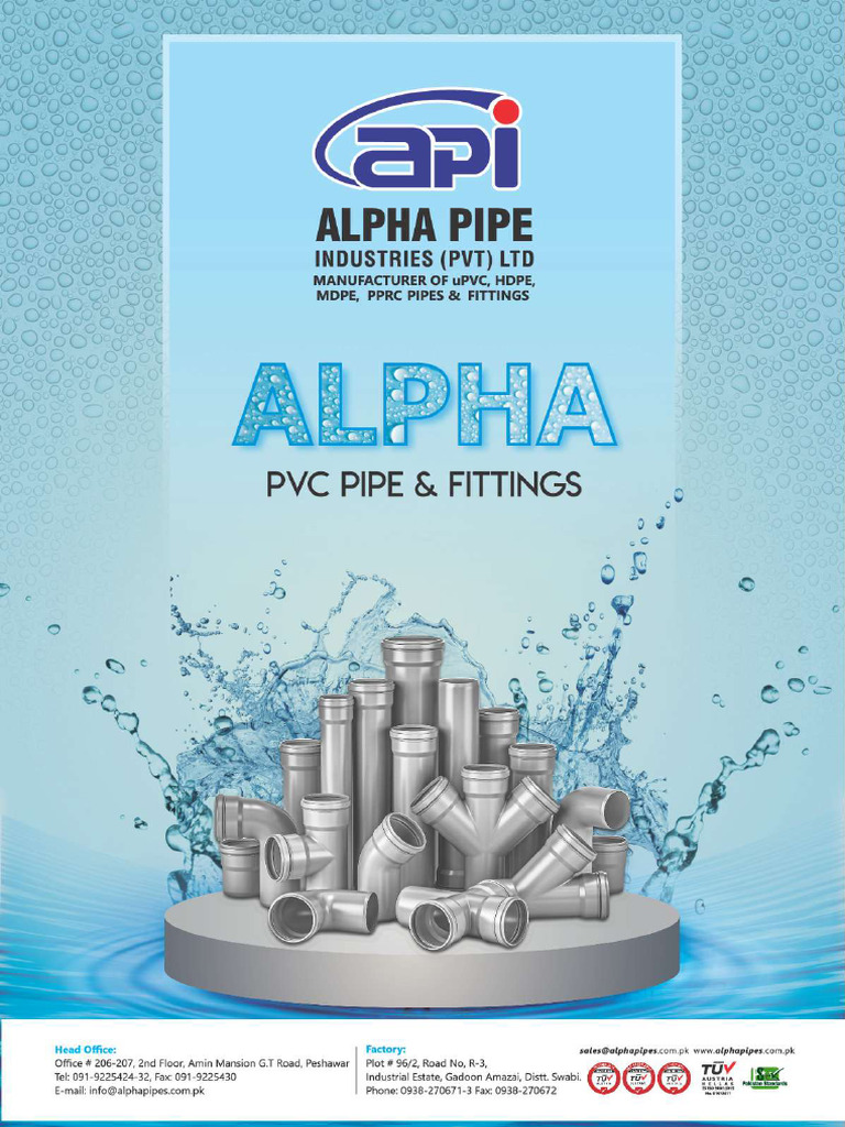 Alpha PVC Pipes PDF