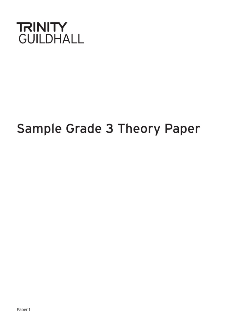 Grade 3 Sample Paper 1 For WEB | PDF
