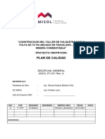 Plan de Calidad Misol-Pc-001 Rev. A