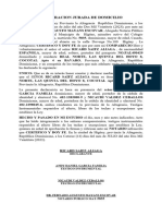 Declaracion Jurada de Domicilio Ricardo