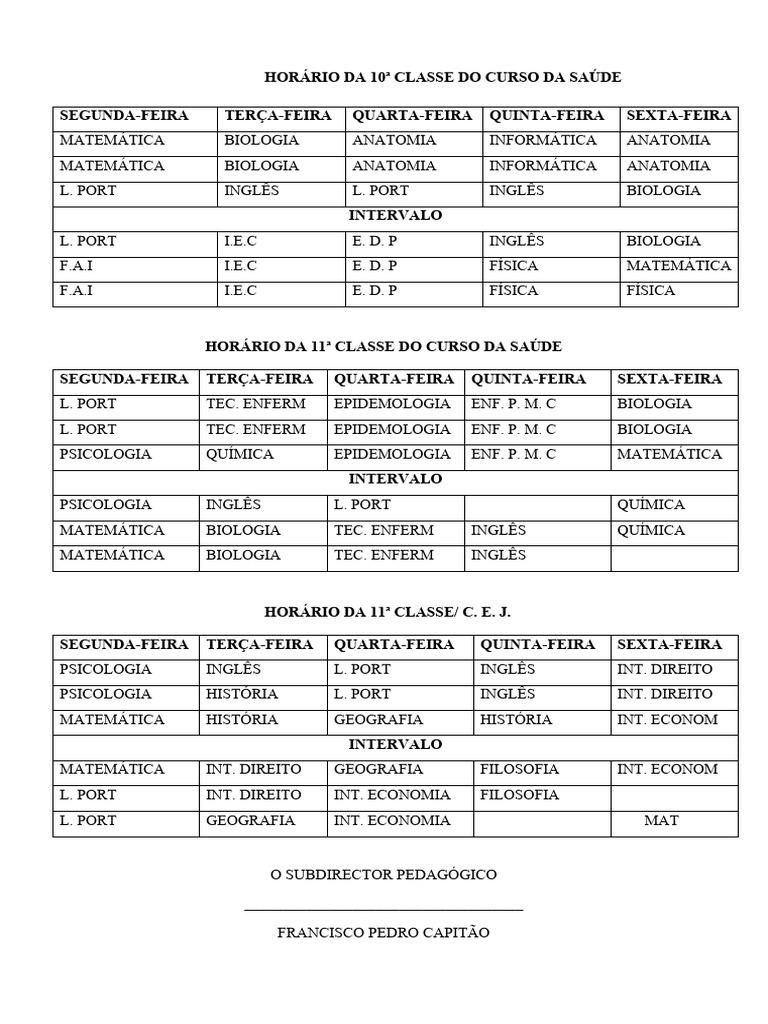 Hor rio PDF