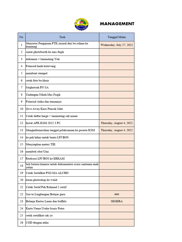 Management Activity | PDF