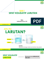 Sifat Koligatif Larutan Kelas Xii