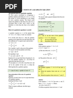 05 Roots of Quadratics