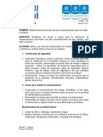 I-38 Mantenimiento Preventivo de Aires Acondicionados