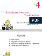 Bab 4 Keselamatan Proses Dan Teknik Analisis